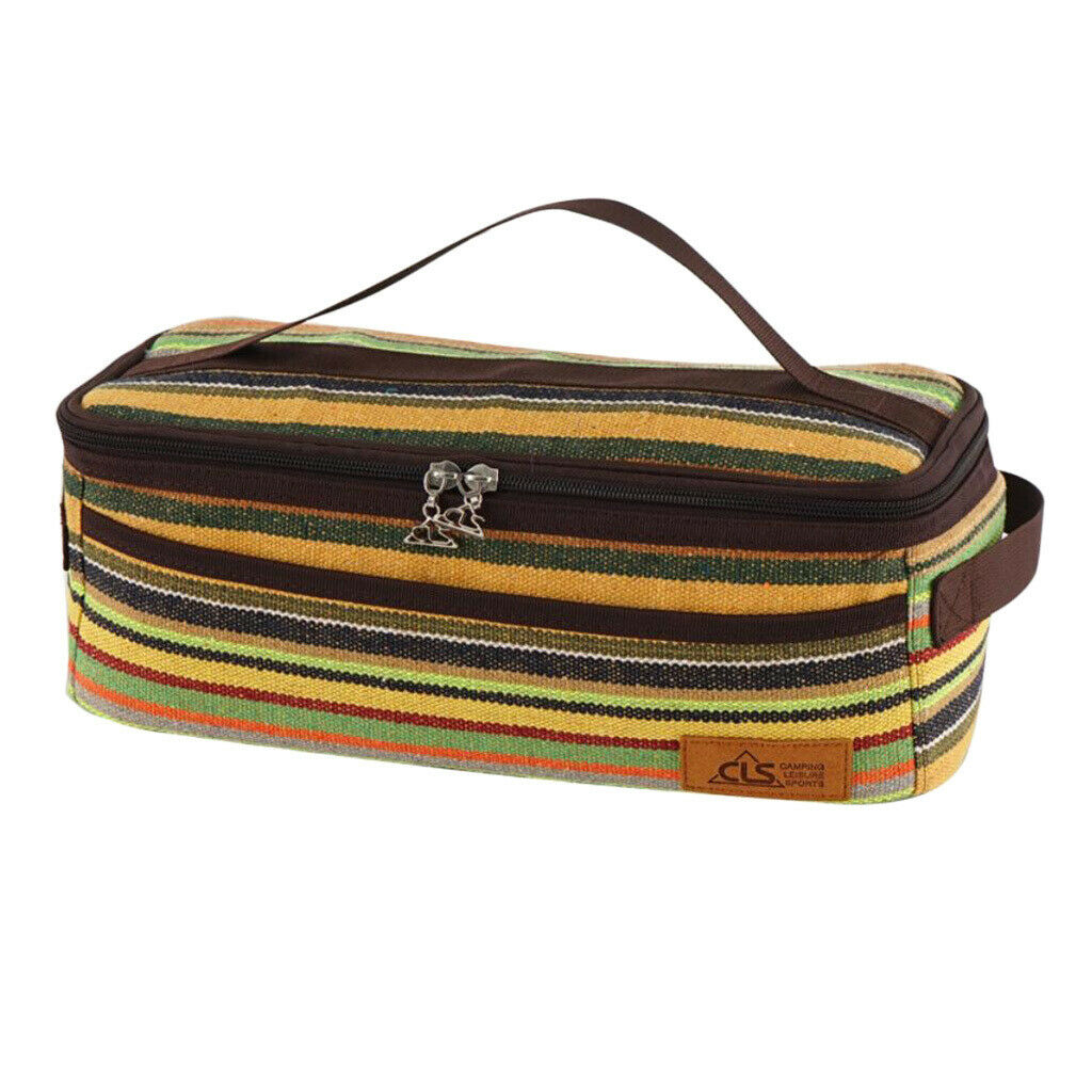 Cutlery Storage Bag Utensils Storage Box Tableware Flatware Holder Stripe