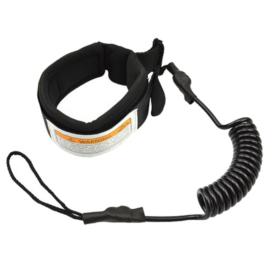 2x Surfboard Leash TPU Premium Spring Coiled Wrist Ankle Leash Leg Rope