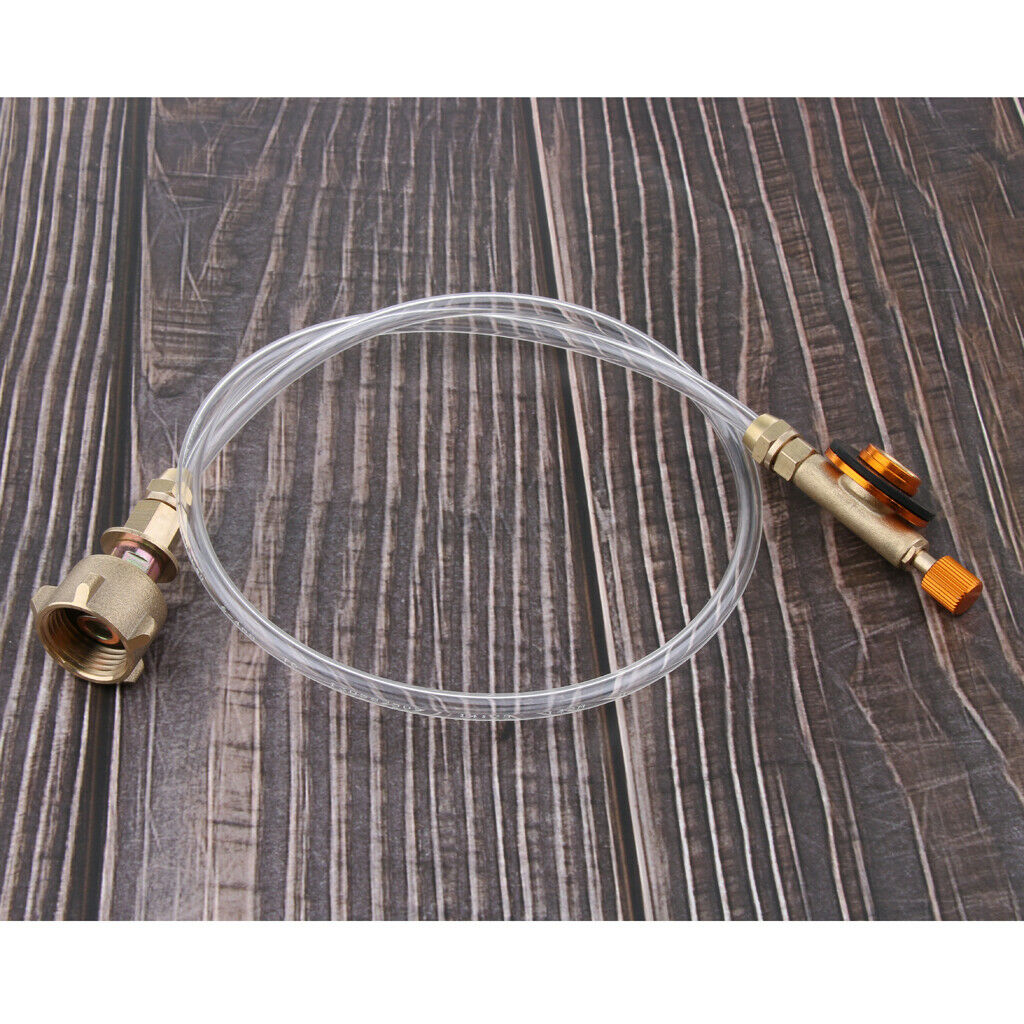 Picnic Gas Stove Adapter Propane Flat Tank Refill Hose Adapter for Gas Grill