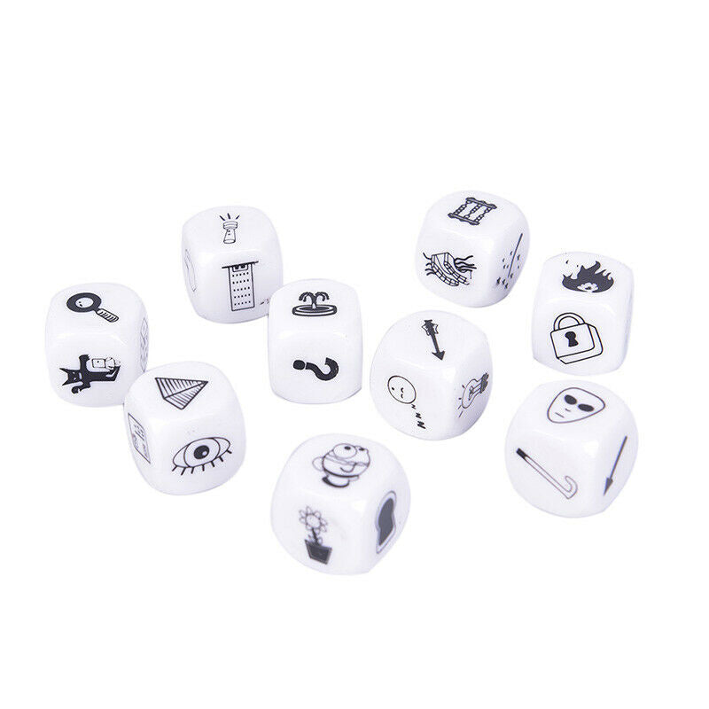 9pcs Story Dice Puzzle Board Game Telling Story Children Funny English GaTSJA%BD