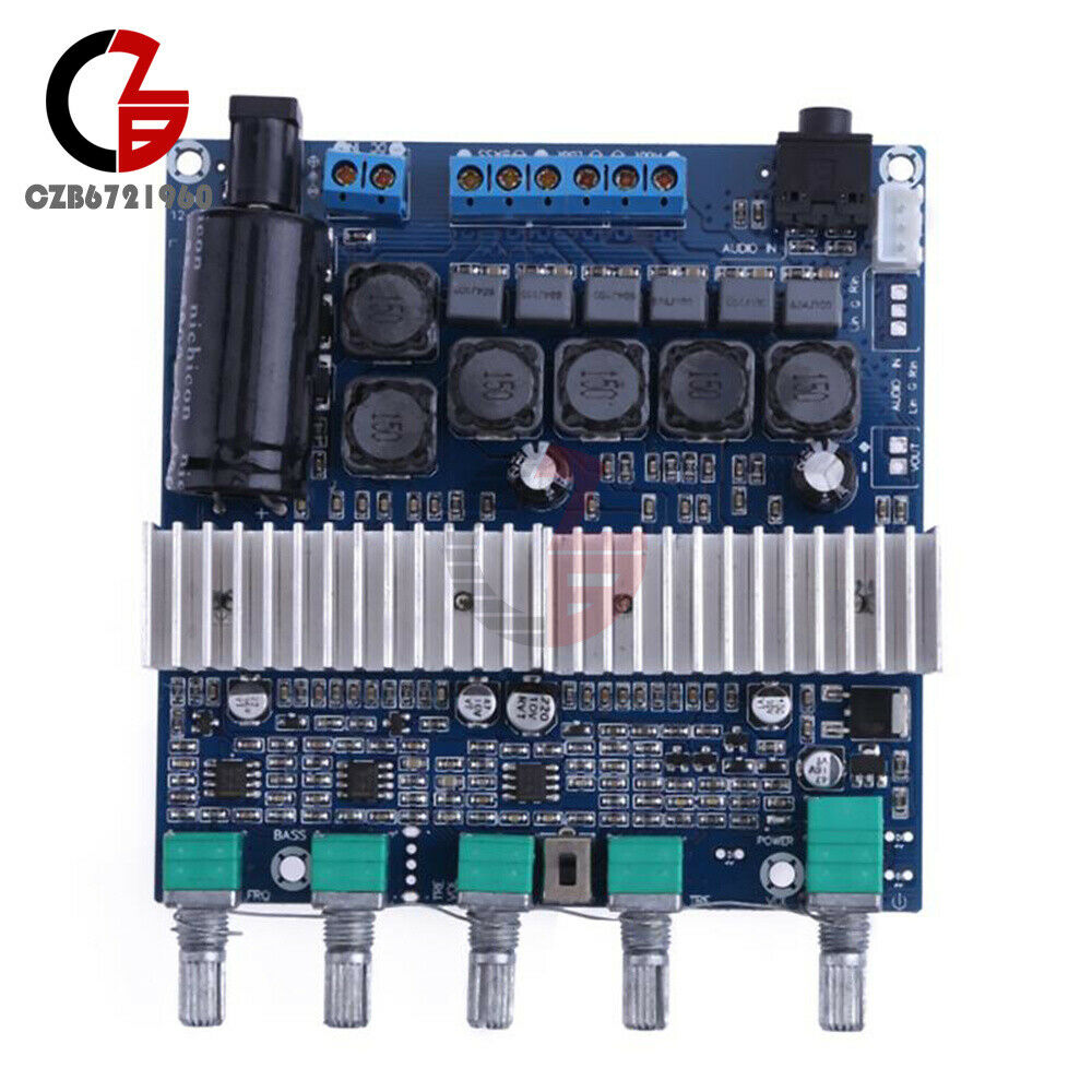 Digital Amplifier Board 12-24V Super Bass Module 50Wx2 +100W DIY  TPA3116 2.1