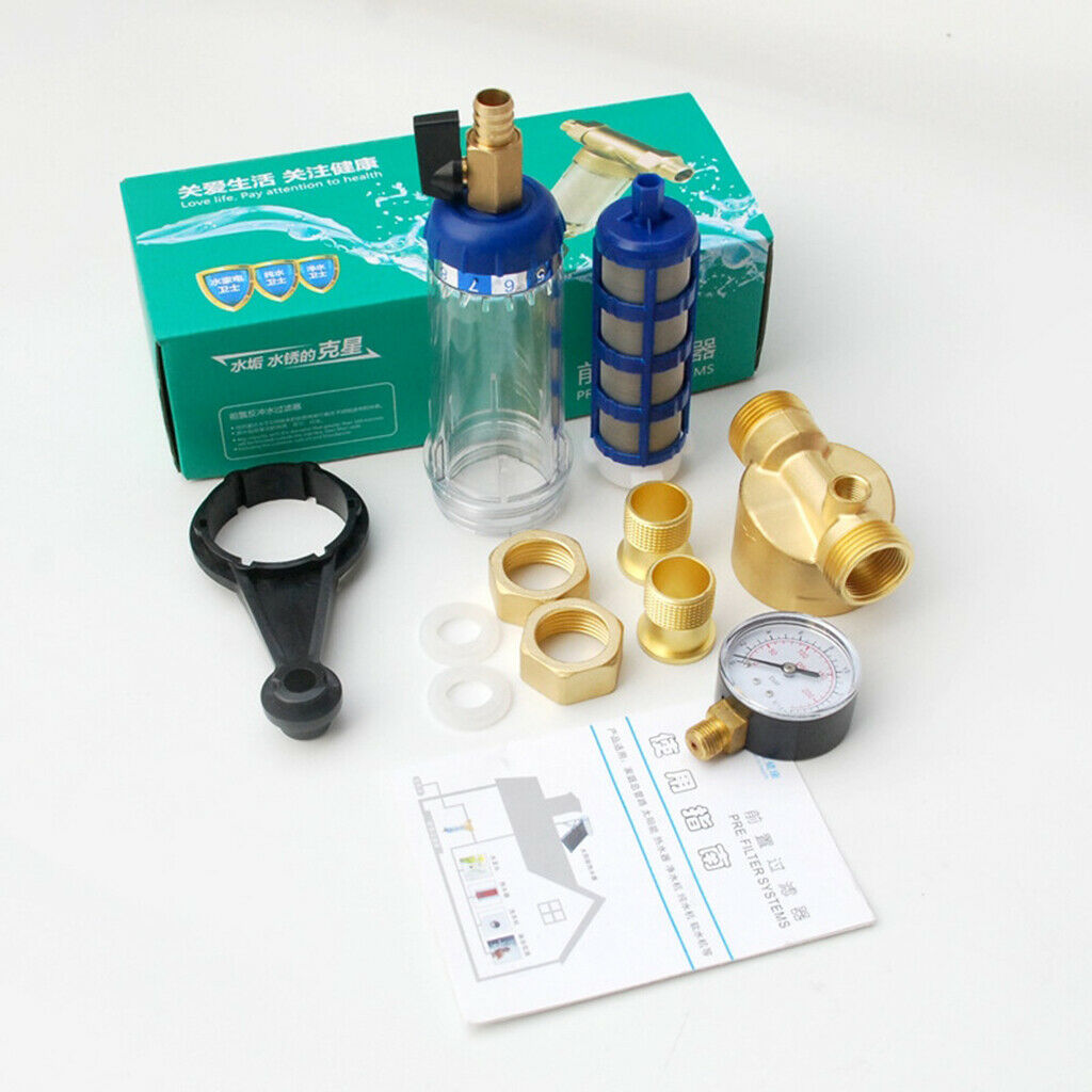 Home Water Pre-Filter System Spin Down Sediment Water Filter 0.5inch