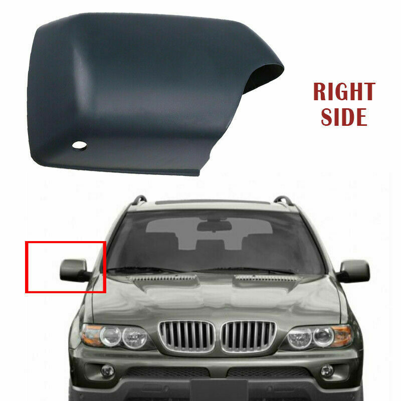 Front Right Side Rear View Mirror Trim Cover Black FitÂ for BMW X5 E53 1999-2006