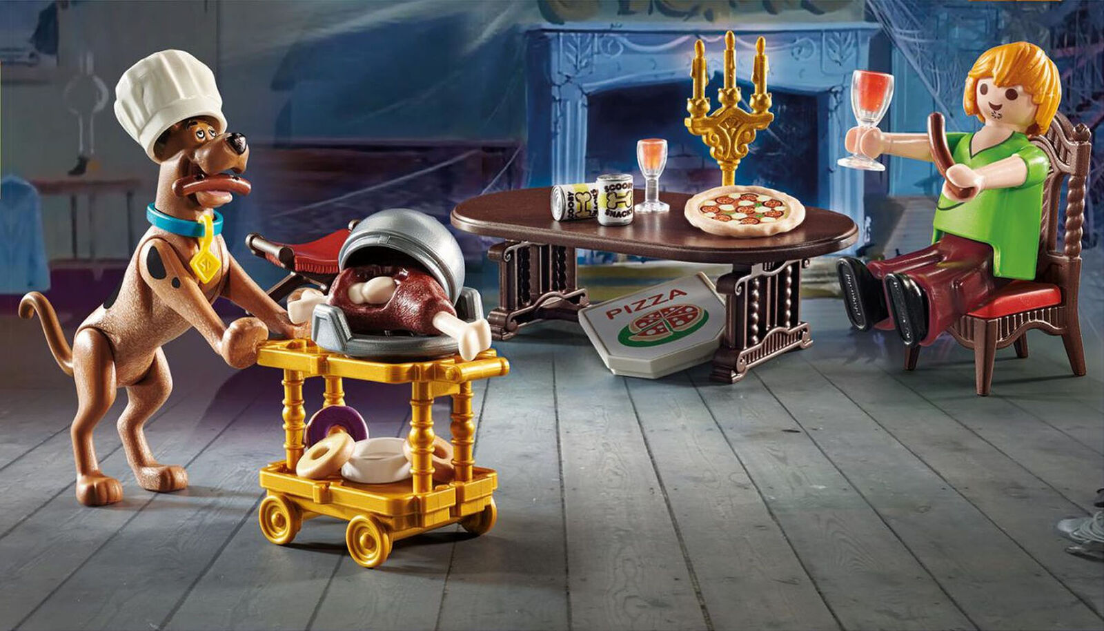70363 Playmobil Scooby Doo! Dinner with Scooby and Shaggy Suitable for ages 5 ye