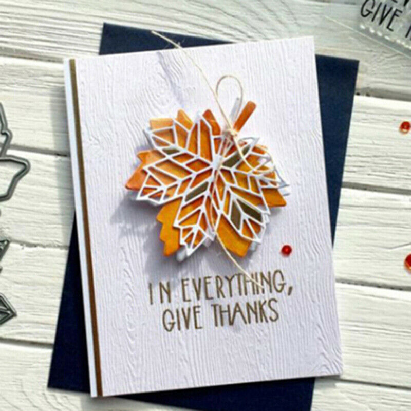 Metal Maple Leaf  Dies Cutting Decorative Embossing Scrapbooking Stenc.l8