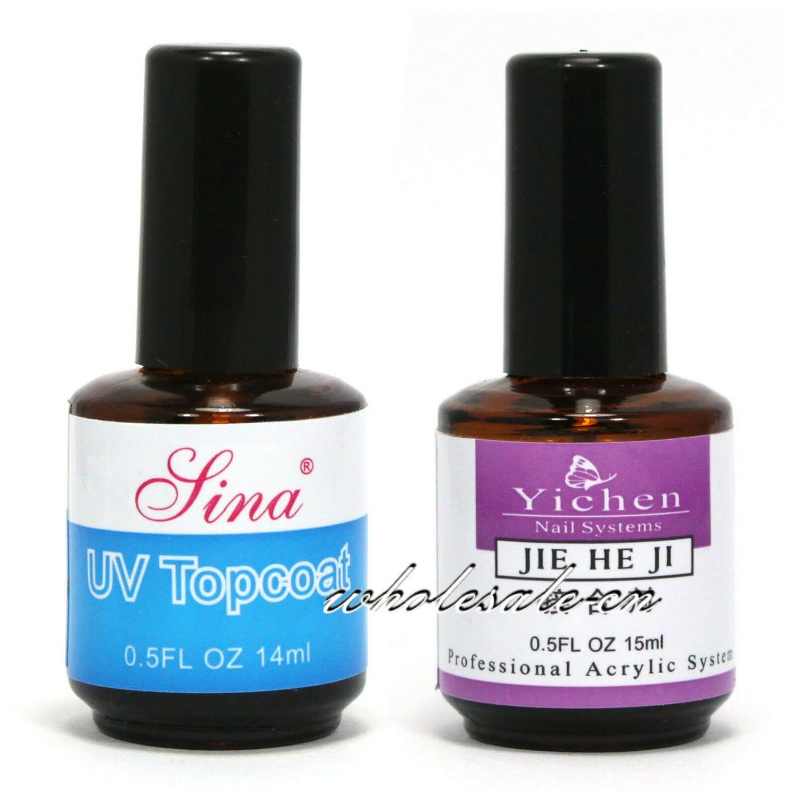 Nail Polish Base Coat Prime & Top Coat Set Soak Off UV LED Gel Nail Polish KIT