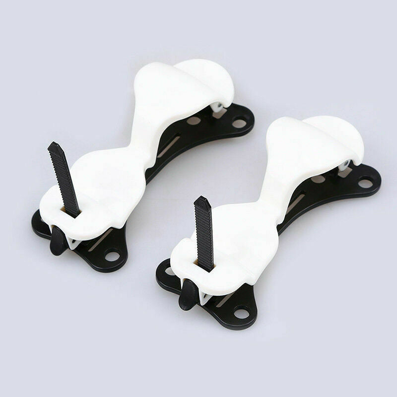2Pcs Universal Car Rear Trunk Umbrella Hook Multi Holder Hanger Hanging White