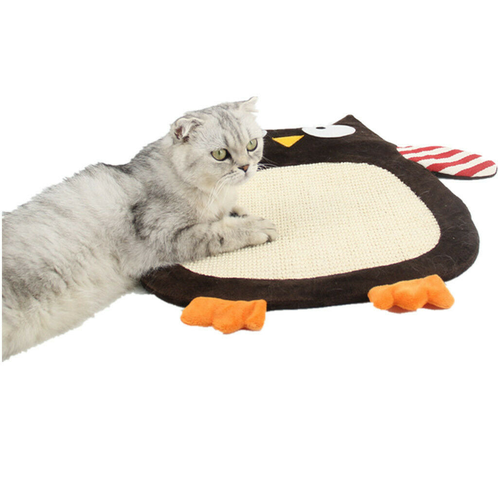 Cat Kitten Scratch Mat Sisal Pad Scratcher Seize Board Post Catnip Bed Owl
