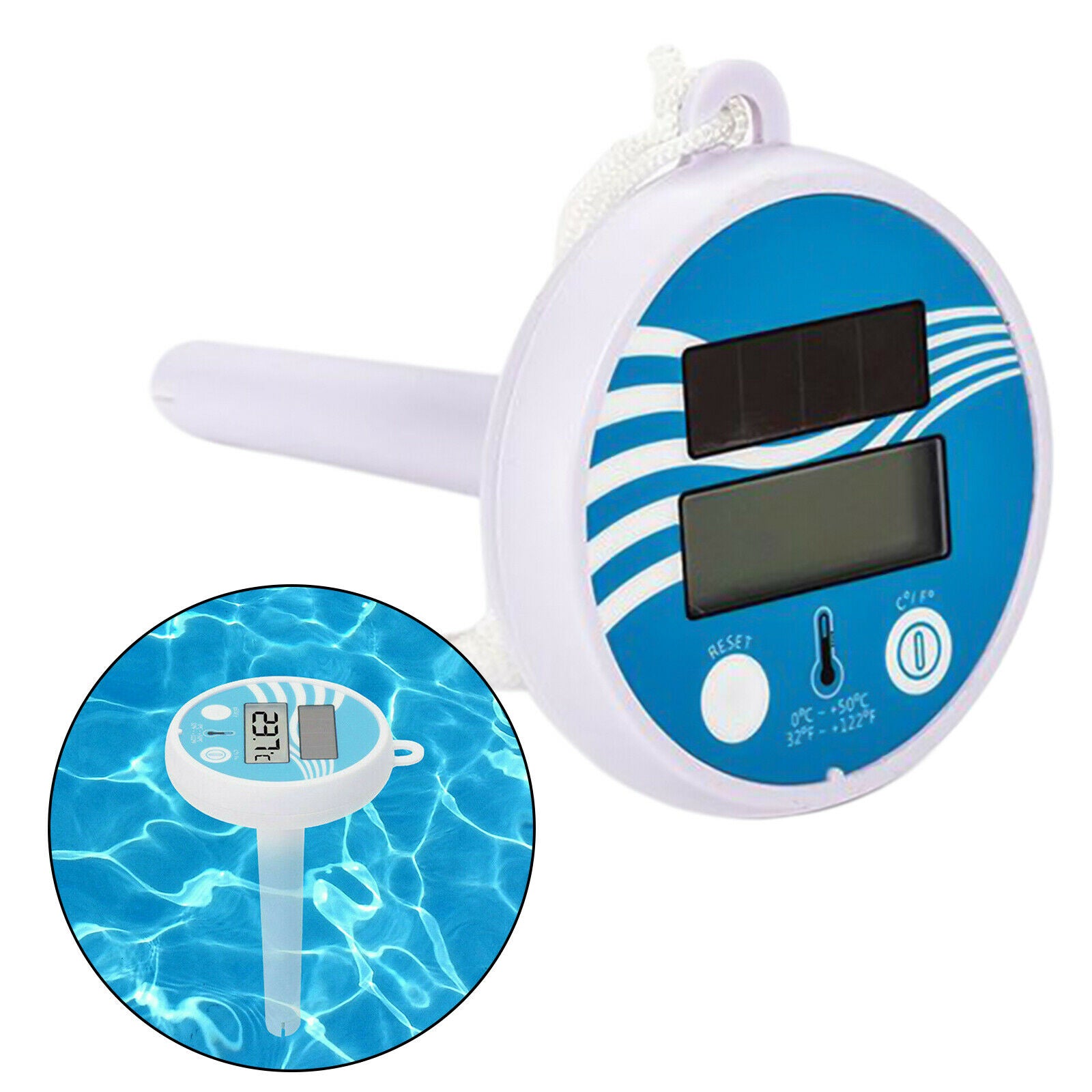 Swimming Pool Thermometer LCD Digital Display Easy Read Spa Indoor Outdoor