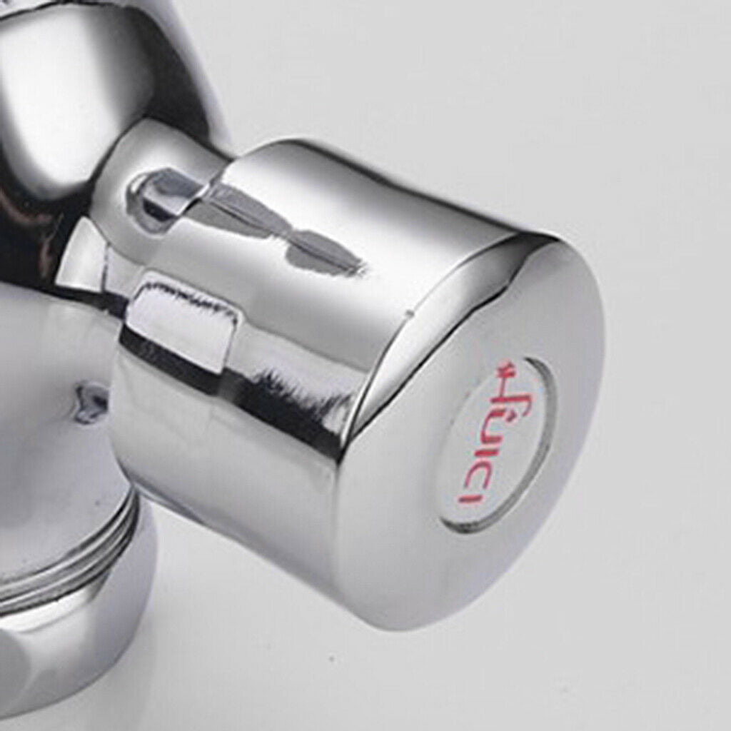 Toilets Copper Flush Valve Squatting Delayed Switch C: Total Length 11.7cm