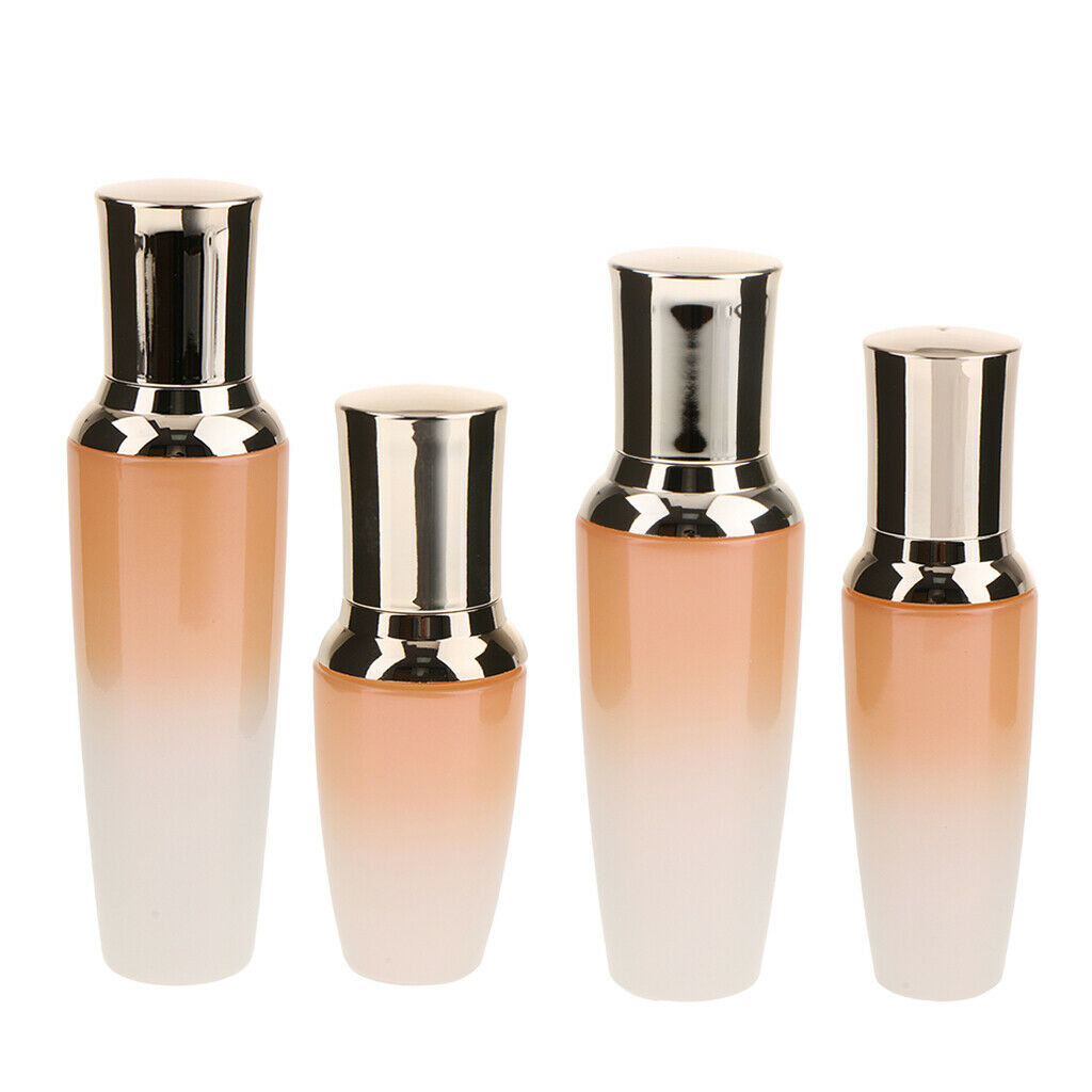 Empty Acrylic Cosmetic Pump Bottle Refillable Bottles with Lid for Homemade