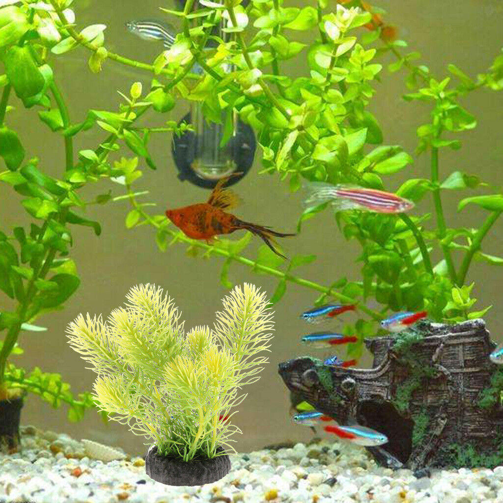 Artificial Plants for Aquarium Decorations Aquatic Plant Plastic Light Green