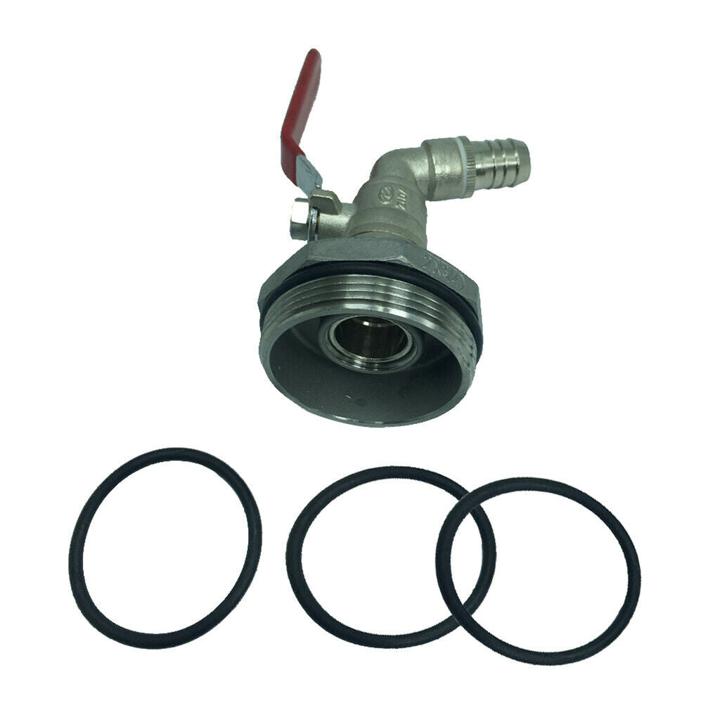 45Â° Ton Barrel Valve Adapter Spigot Oil PVC Valve for 200/210L Barrel DN50
