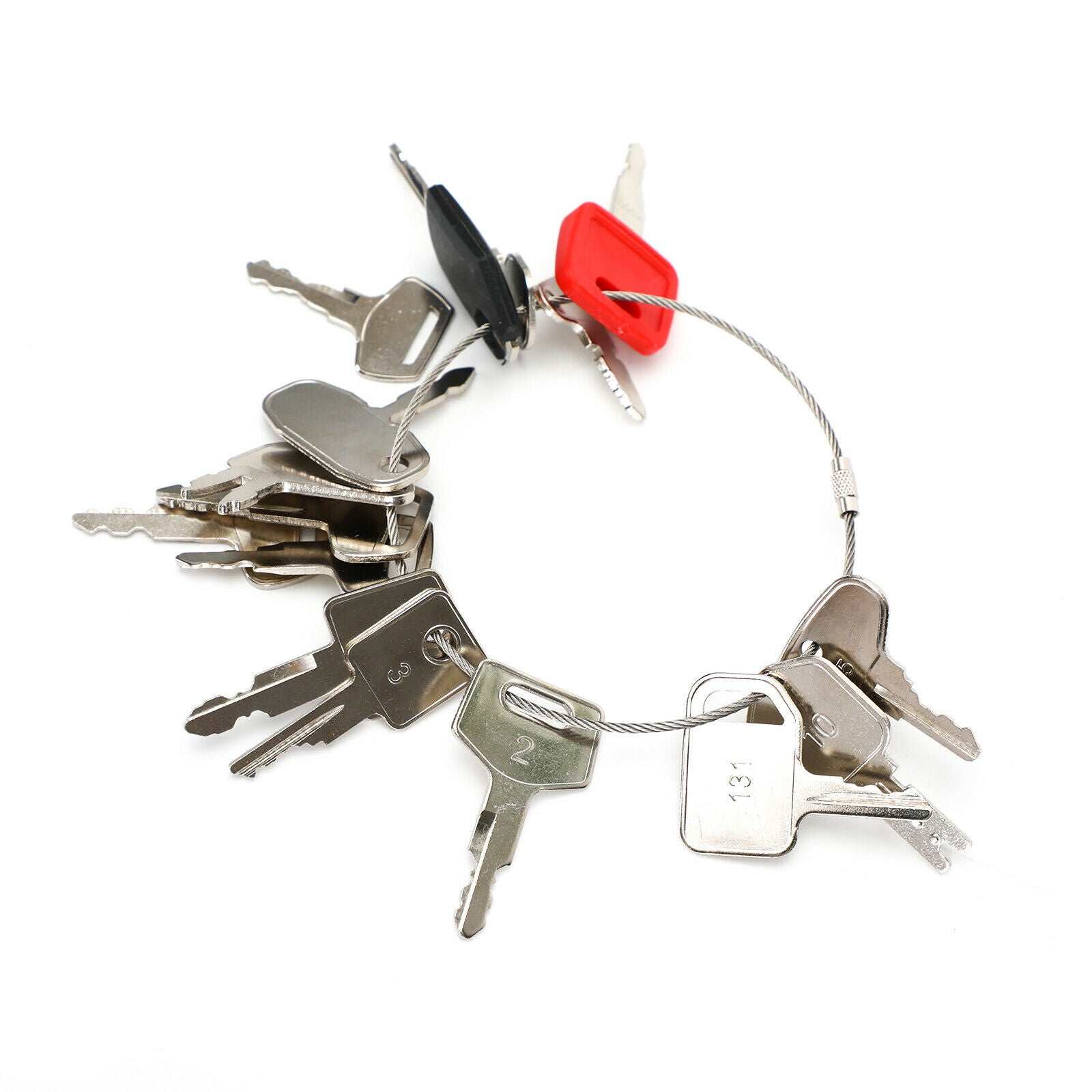 16 Ignition Key Heavy Construction Equipment Set Case Cat Komatsu JD JCB
