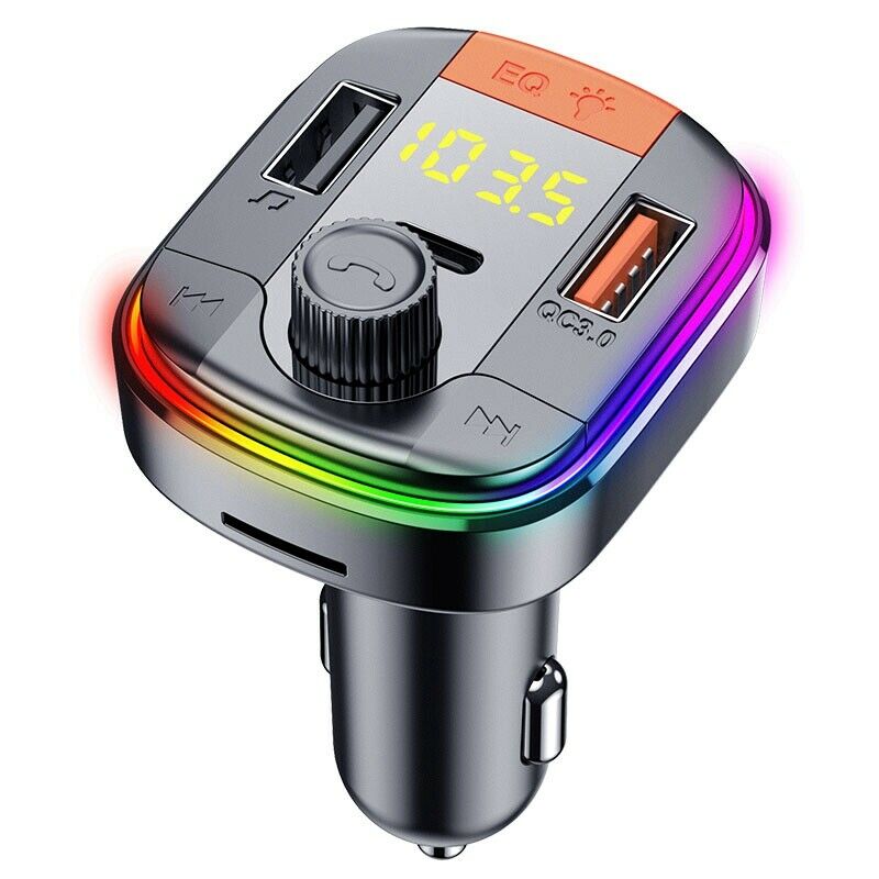 Bluetooth Wireless Handsfree Car Kit MP3 Player QC3.0 USB Charger FM TransmittP1