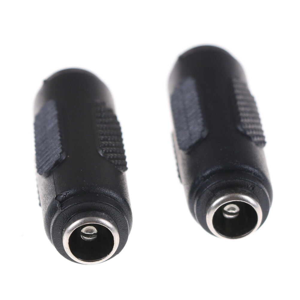 2Pc 2.1 mm x 5.5 mm femelle à femelle DC prise d'adaptateur audio connecte.l8