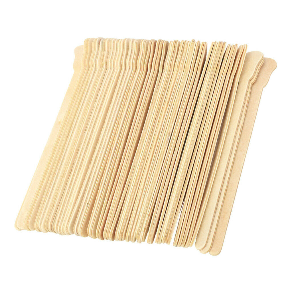 100x Wooden Spatula Mixing Stick Hair Removal Accessory