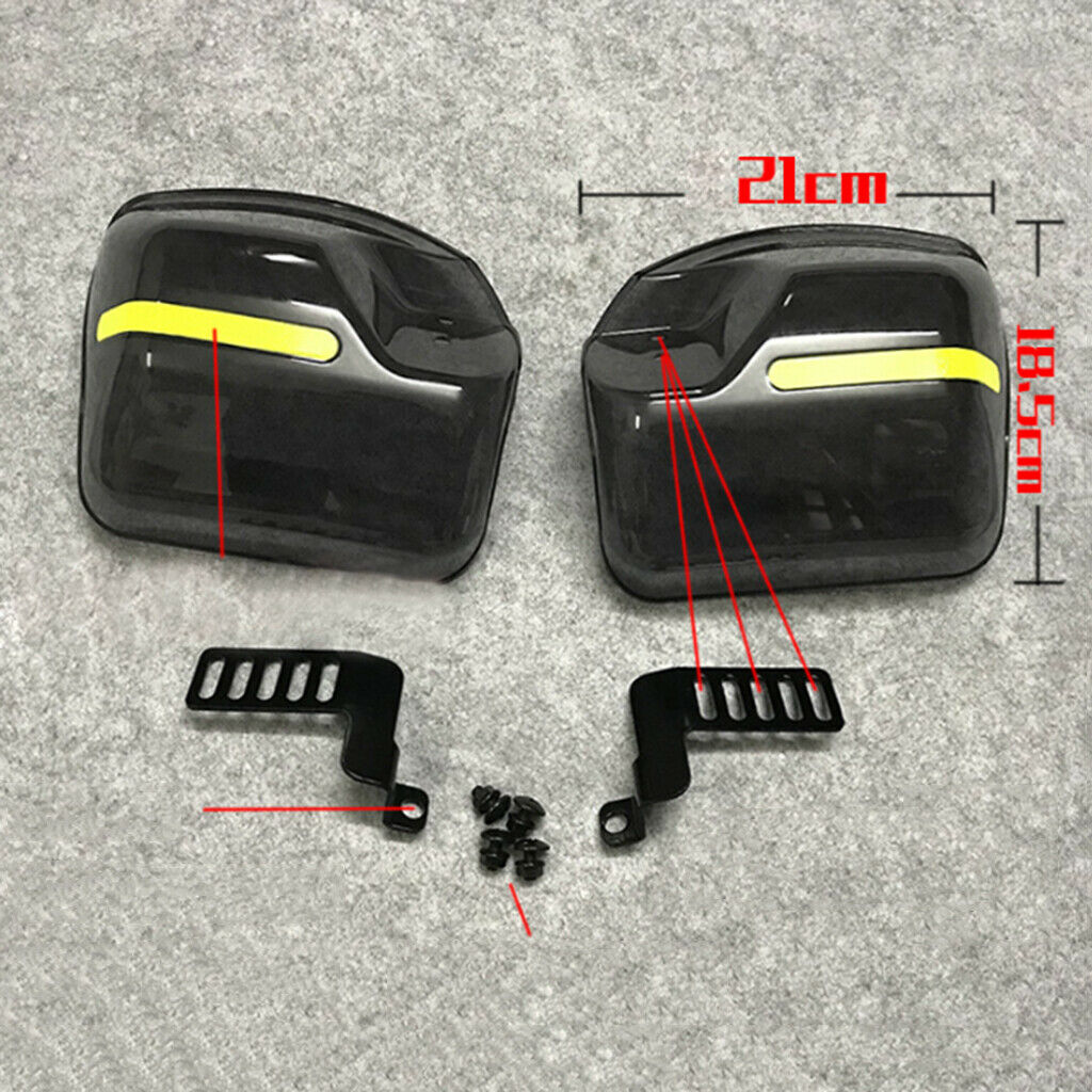 Universal Motorcycle Handlebar Hand Guard Wind Deflector Protector Shield