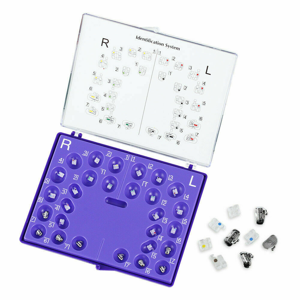 Orthodontic Sapphire Ceramic Bracket +Buccal Tube Dental Roth.022 3.4.5 Hooks
