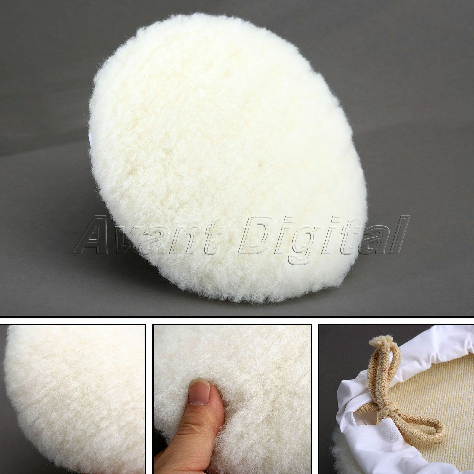 7 inch Wool Lacing Polishers Polishing Buffing Pad Bonnet for Car Glass Cleaning