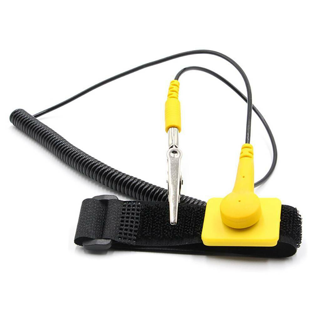 Anti-Static PVC ESD Discharge Wristband Anti Static Control Wrist Strap Safety!