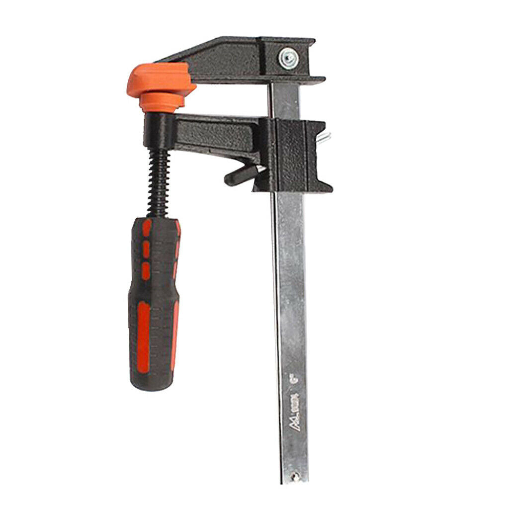 6/12/18-Inch Clutch Style Bar Clamps Iron F-Clamp Woodworking Clamps 6Inch
