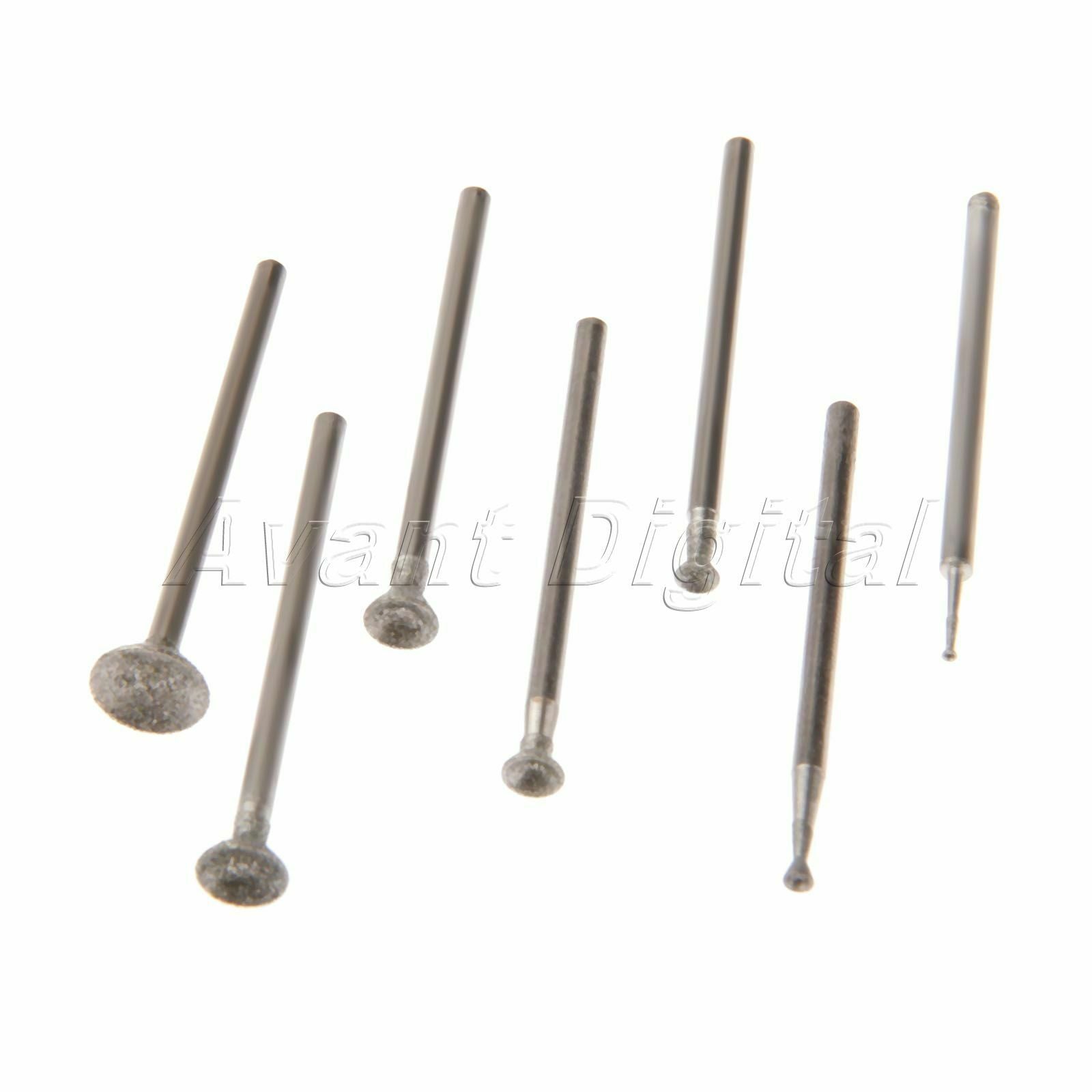 Bur Diamond Grinding Head Spherical Concave 0.04/0.08/0.12/0.16/0.2/0.23/0.31"
