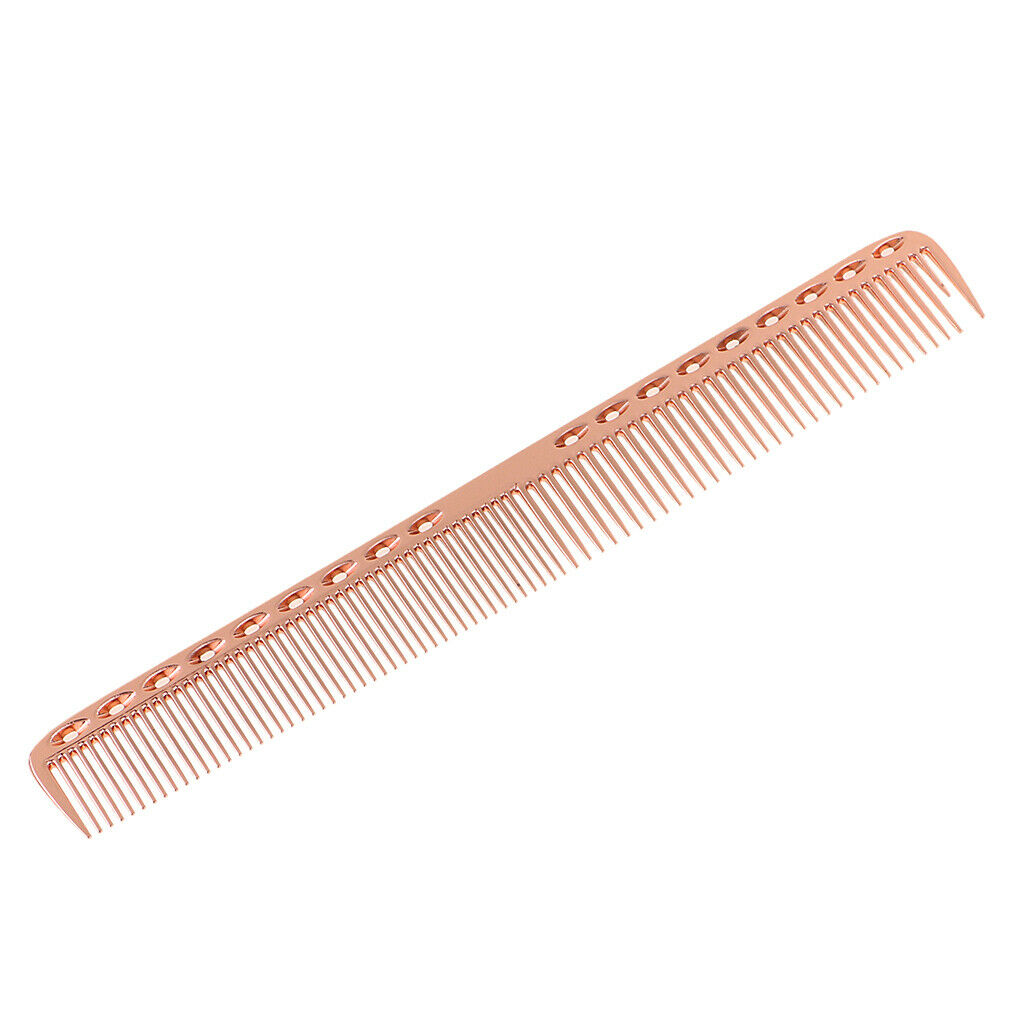 2 Pieces Professional Aluminum Barber Hairdressing Hair Cutting Comb Kit Set
