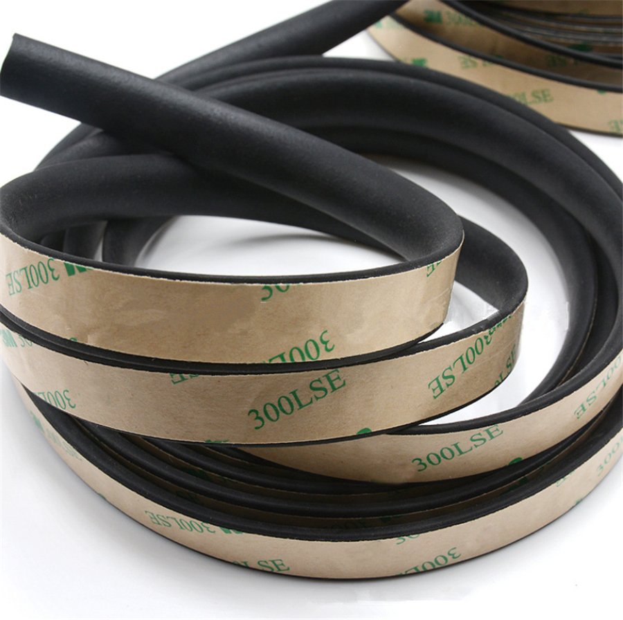 Universal 5Meter Black Rubber Car Window Sealant Sunroof Edge Trim Sealing Strip