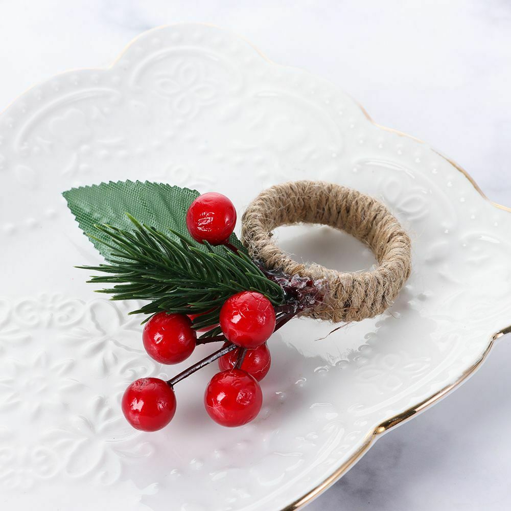 Cones Merry Xmas Christmas Supplies Mouth Ring Table Decoration Napkin Ring