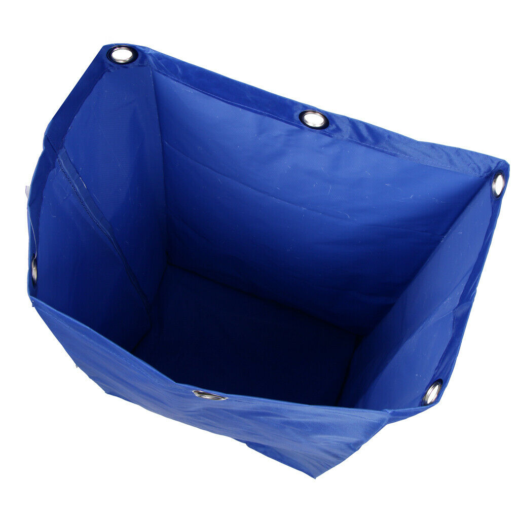 Janitorial Cart Cleaning Tool Waterproof Cart Storage Bag 40x28x69cm Blue