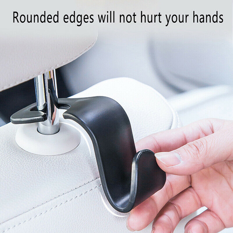 Car Hanger Bag Organizer Hook Seat Headrest Holder Black Accessory Wall Hoo Qx