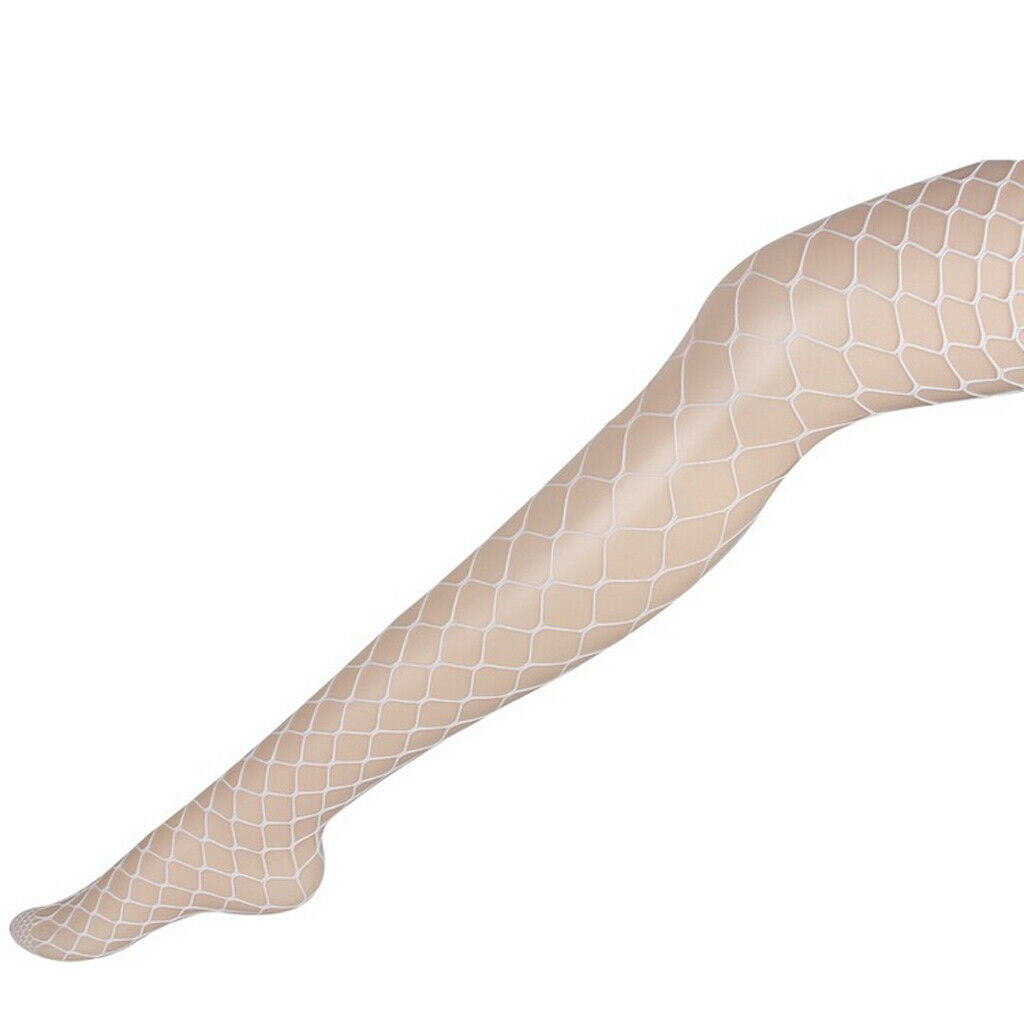 1 Pairs of Soft Womens Lady's Sexy fishnet Socks Ladies Girls Hosiery White