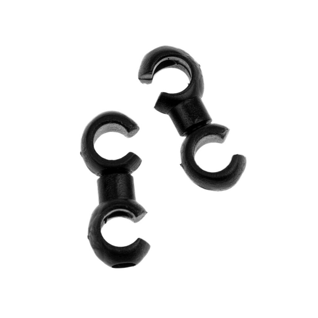 20 Pcs Brake Cable S Hook Housing Guides Buckle Clamps  Accessory Plastic