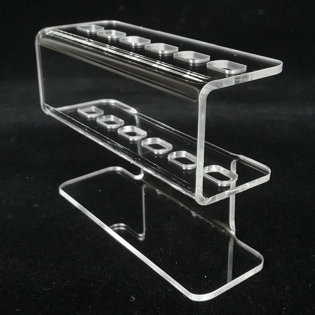 Clear Eyelashes Tweezers Tools Holder Dresser Desk Display Stand Shelf