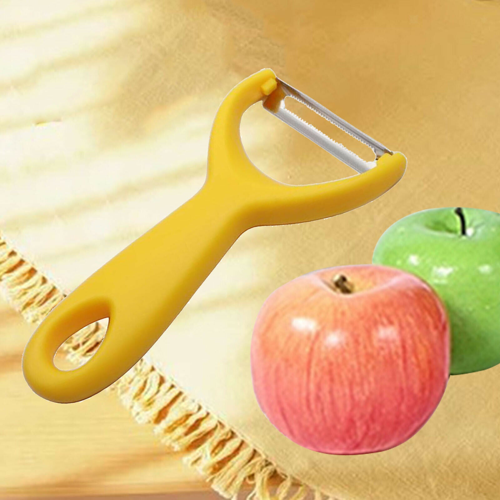 Potato Vegetable Peeler Plastic Easy to Peel Effortless Non-slip Green