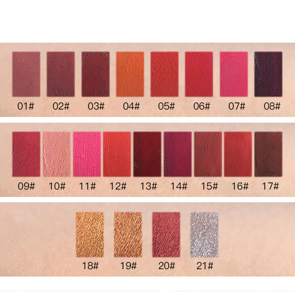 Matte Velvet Liquid Lipstick Long Lasting Lip Makeup Lip Gloss Non-stick Cup 9#