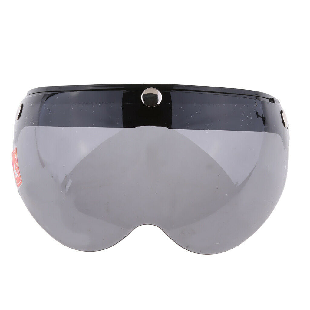3/4 Face Motorcycle Helmet Dual Visor Modular Flip Up Sun Shield Clear+Grey