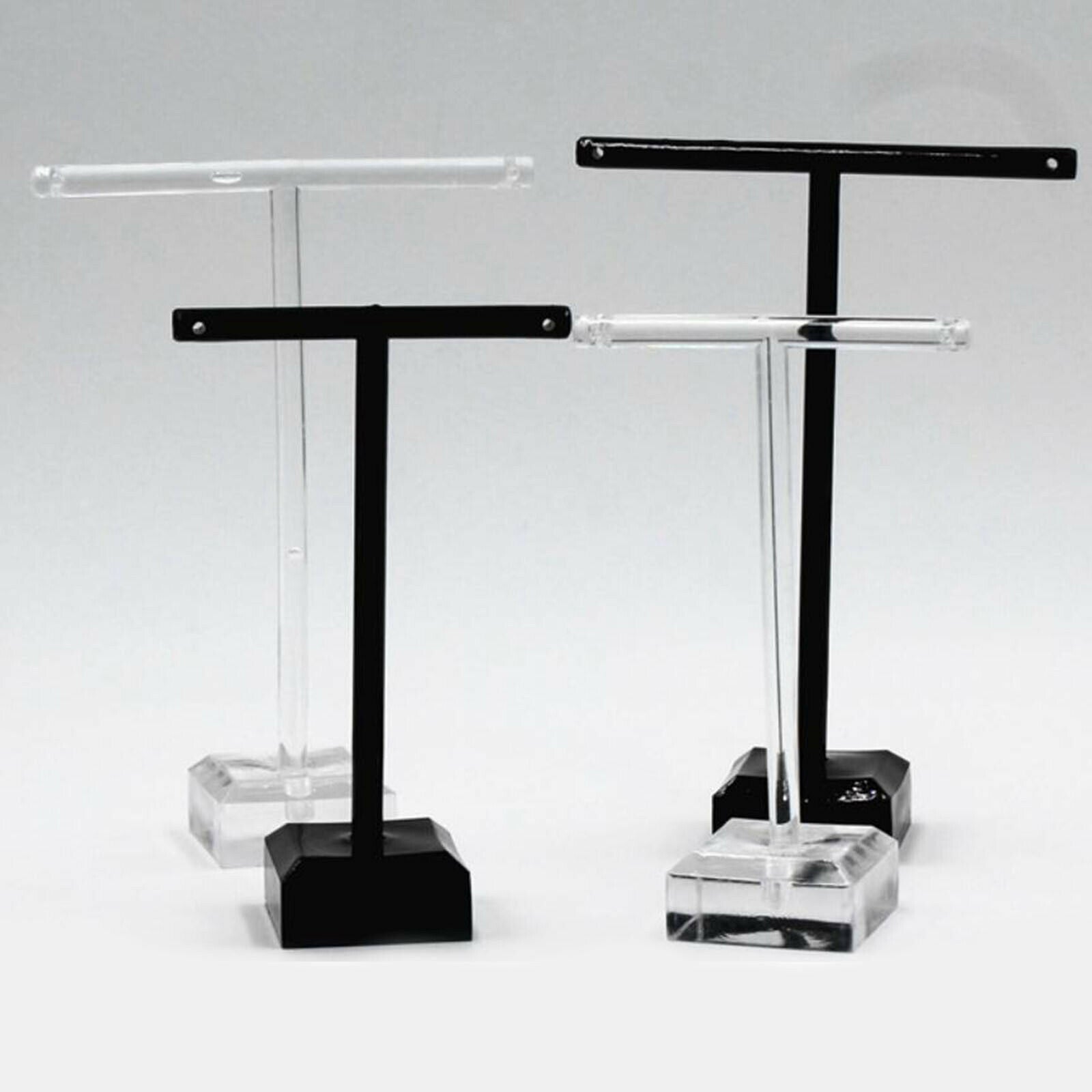 Metal Jewelry T-Shape Earrings Display Rack Stands Showcase Case Holders