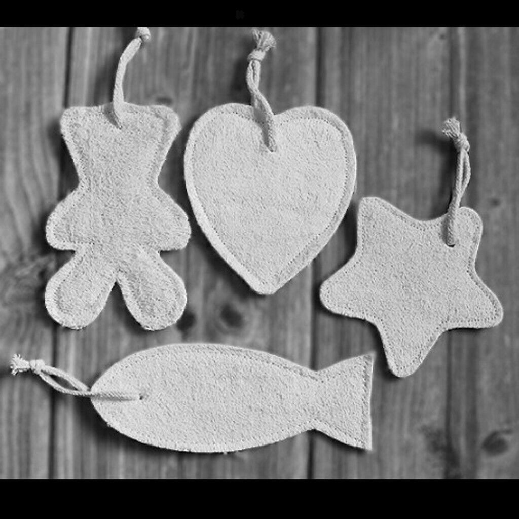 4x Premium Loofah Pads Bathing Adults Luffa Sponge Girls Boys Shower Glove Pad