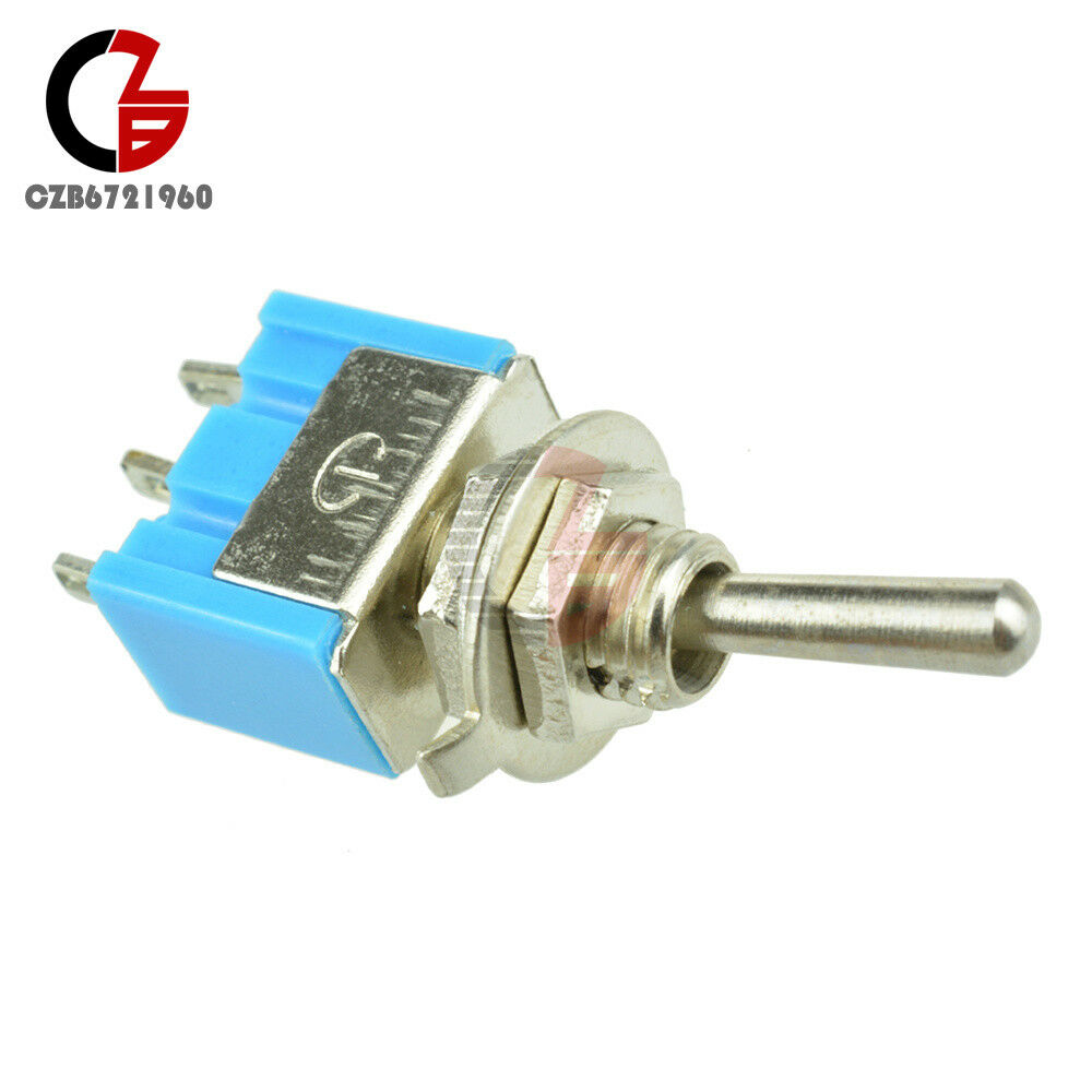 5PCS Mini 6A 125VAC SPDT MTS-102 3-Pin 2 Position On-on Toggle Switches Practic