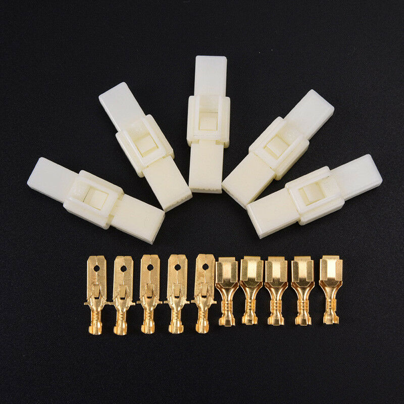 6.3mm1pin automotive electrical wire connector male female cable terminal .l8