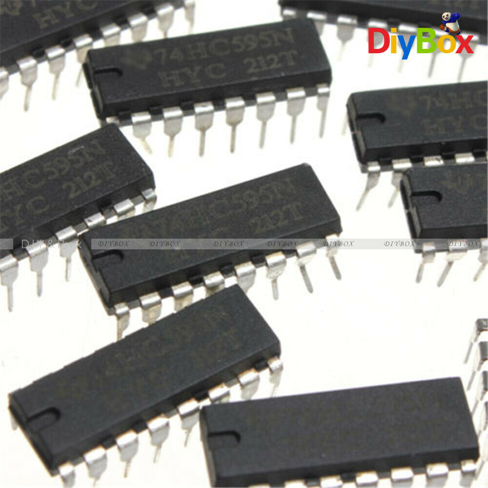 10PCS 2.0 ~ 6.0 V TOP IC SN74HC595N 74HC595 8-Bit Shift Register DIP-16 IC