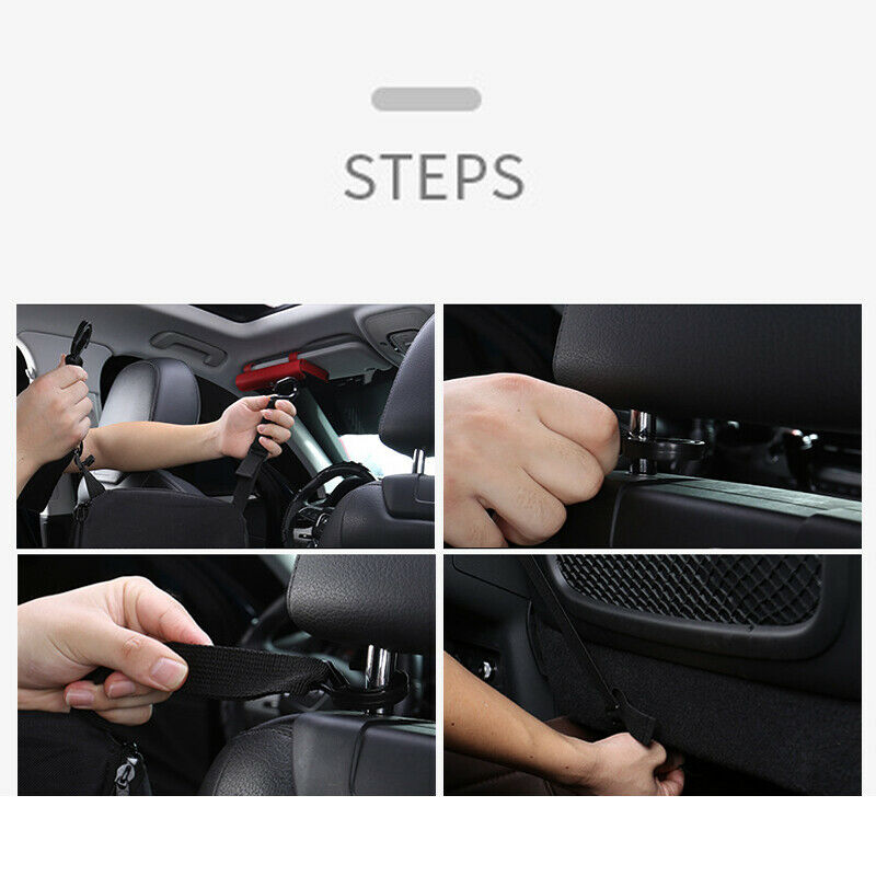 Car Seat Back Waterproof Hanging Bag Second Row Multifunction Storage Universal