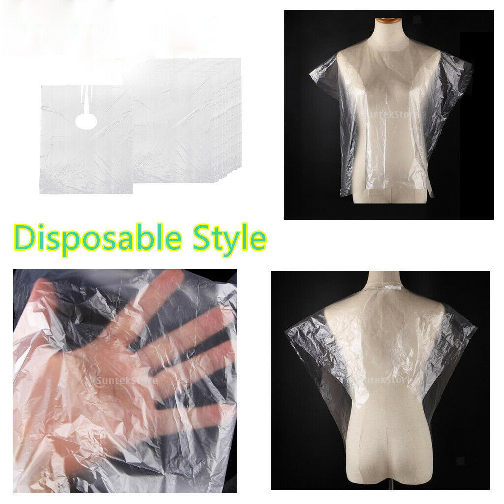 500Pcs Disposable Hair Cutting Cape Hair Salon Gowns Barber Capes Cloth