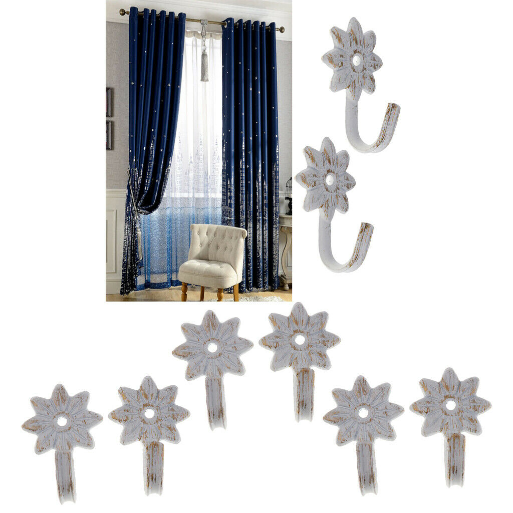Home Decorative Curtain/Drapery Holdback, Set of 6Pcs