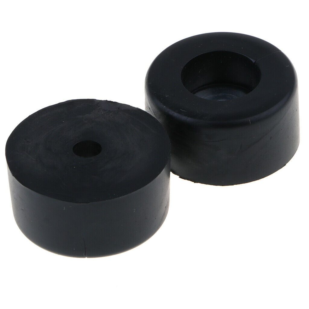 5 Pack 38x19mm Furniture Cabinet Round Rubber Case Feet Anti-Slip Circular