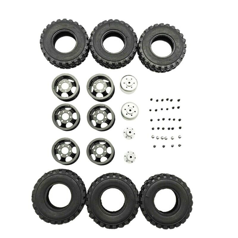 DIY Double Tire Metal Wheel KIT for Wpl B14 B24 Q62 Q63 1/16 Truck 4WD Rc Car R1