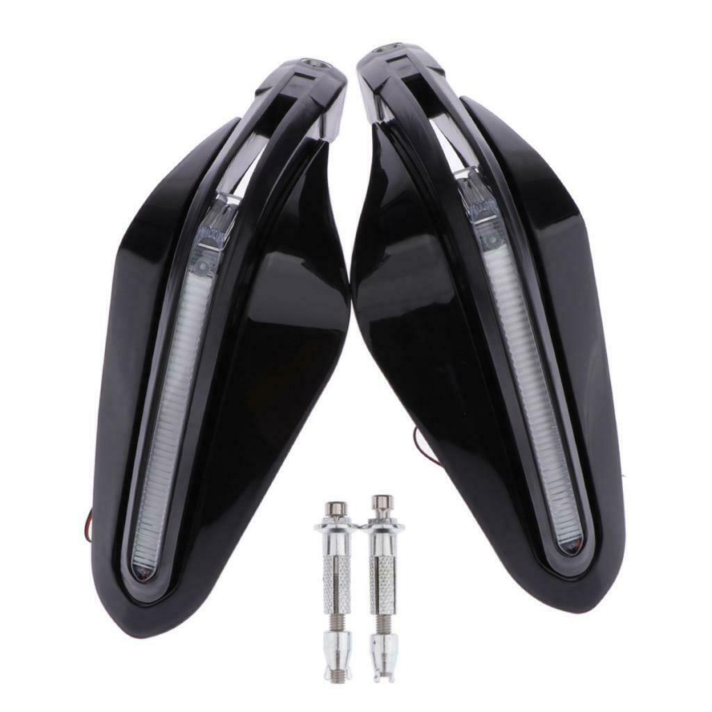 1 Pair Motorcycle Handguard LED Light ABS Dirt Bike Motorcycle Protector