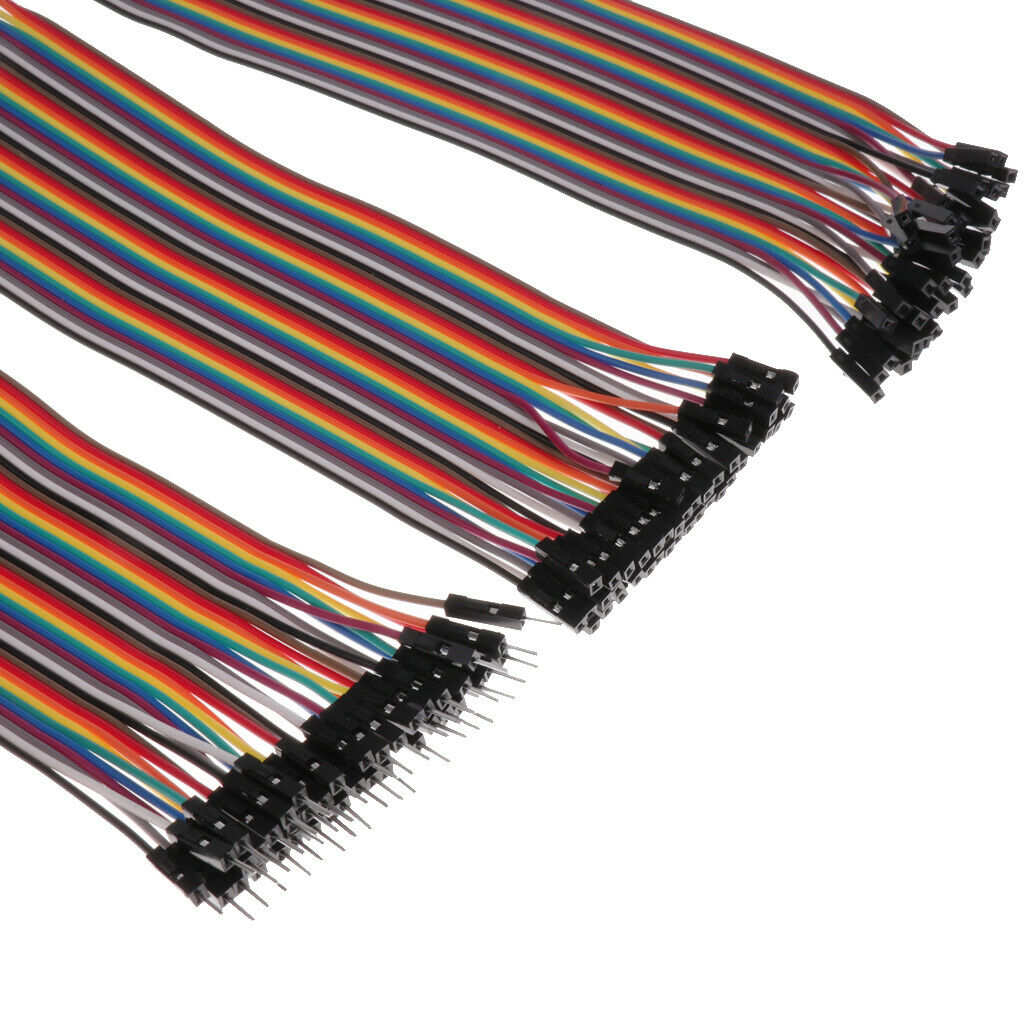 120pcs Multicolored Dupont Wire Kit Breadboard Jumper Wires Ribbon Cables